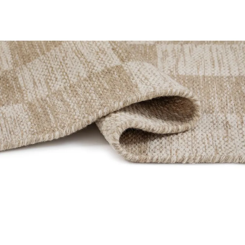 Uldtæppe Chessie Kvadrat - 300x300 cm, Linned - Tekstiler - Tæpper - Moderne tæppe - Uldtæppe