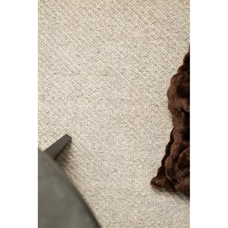 Uldtæppe Ekeby Kvadrat - 200x200 cm, Grå - Tekstiler - Tæpper - Moderne tæppe - Uldtæppe