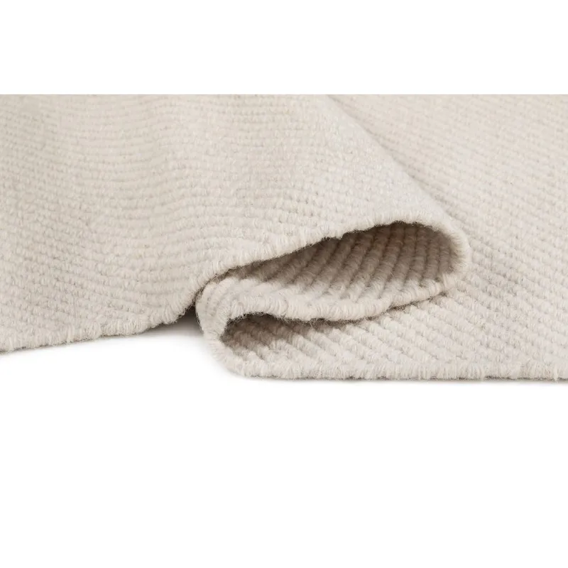 Uldtæppe Ekeby Kvadrat - 240x240 cm, Hvid - Tekstiler - Tæpper - Moderne tæppe - Uldtæppe