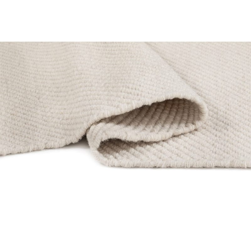 Uldtæppe Ekeby Kvadrat - 240x240 cm, Hvid - Tekstiler - Tæpper - Moderne tæppe - Uldtæppe