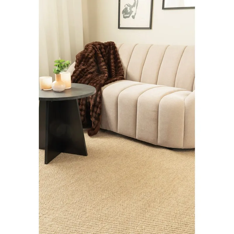 Uldtæppe Ekeby Kvadrat - 280x280 cm, Linned - Tekstiler - Tæpper - Moderne tæppe - Uldtæppe