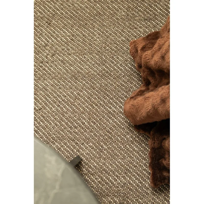Uldtæppe Ekeby Kvadrat - 280x280 cm, Taupe - Tekstiler - Tæpper - Moderne tæppe - Uldtæppe