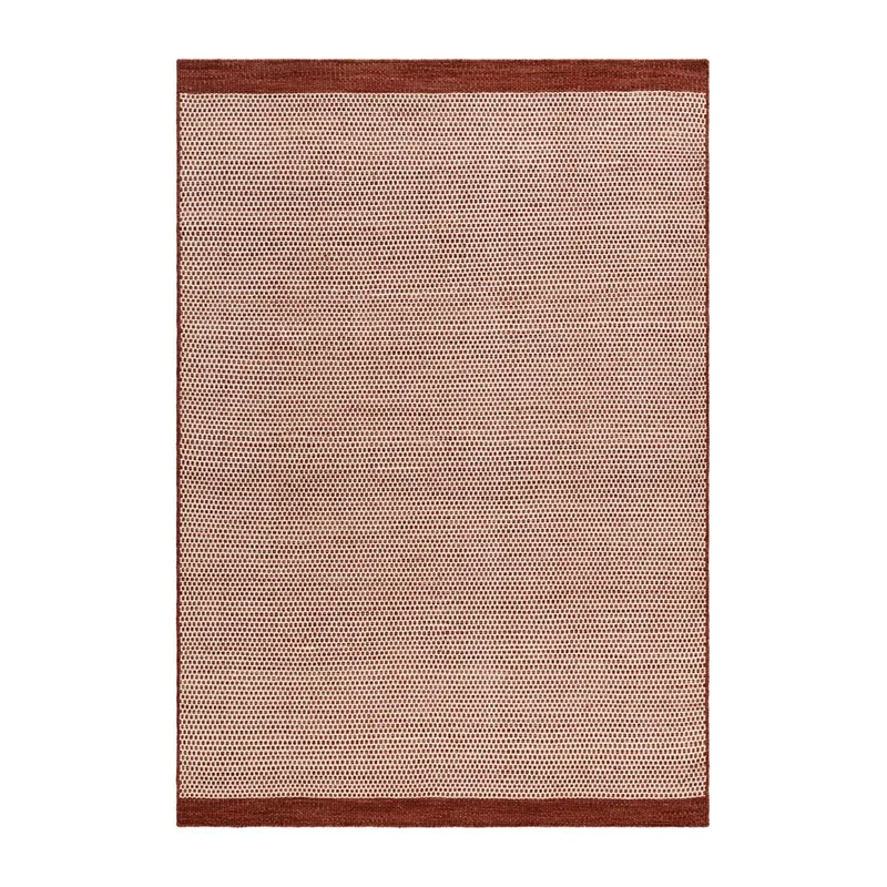 Uldtæppe Gotti - 140x200 cm, Terracotta - Tekstiler - Tæpper - Moderne tæppe - Uldtæppe