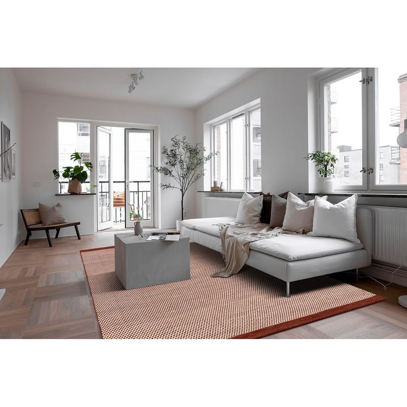 Uldtæppe Gotti - 140x200 cm, Terracotta - Tekstiler - Tæpper - Moderne tæppe - Uldtæppe