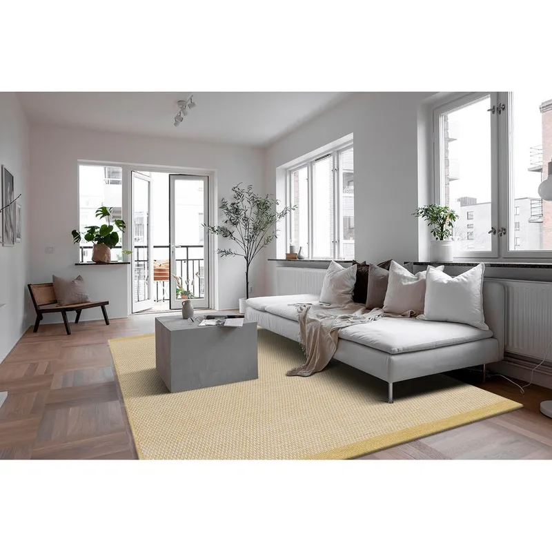 Uldtæppe Gotti - 200x300 cm, Gul - Tekstiler - Tæpper - Moderne tæppe - Uldtæppe