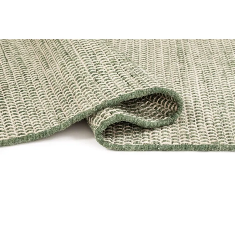 Uldtæppe Gotti - 240x340 cm, Emerald Green - Tekstiler - Tæpper - Moderne tæppe - Uldtæppe