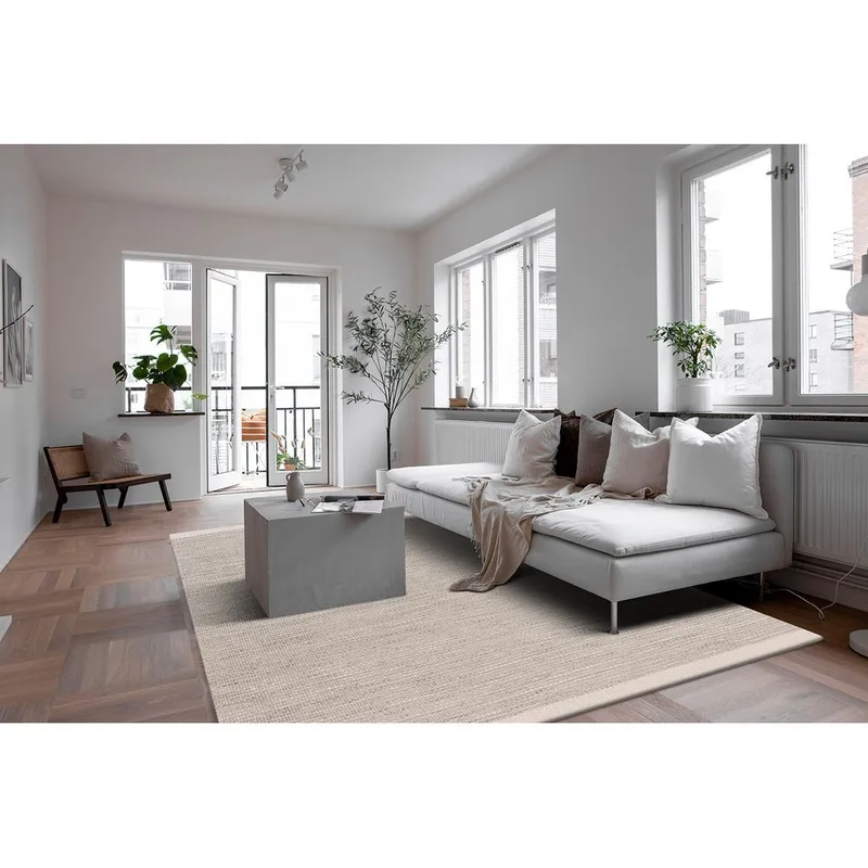 Uldtæppe Gotti - 300x400 cm, Creme - Tekstiler - Tæpper - Moderne tæppe - Uldtæppe