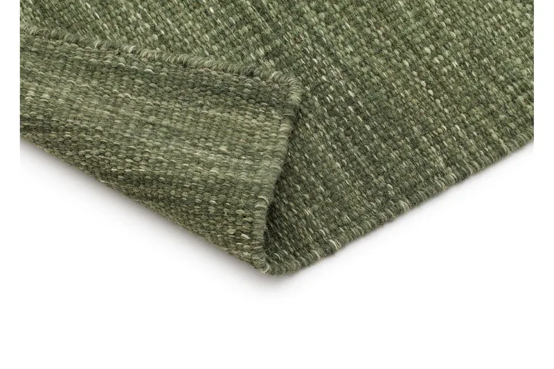 Uldtæppe KM Home Birka uldtæppe 240x340 cm Velvet green 75x150 cm - Tekstiler - Tæpper - Moderne tæppe - Uldtæppe