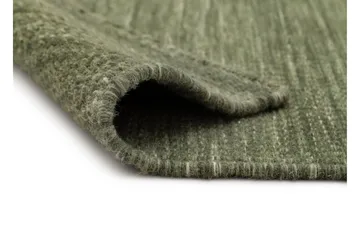 Uldtæppe KM Home Birka uldtæppe 240x340 cm Velvet green 75x150 cm - Tekstiler - Tæpper - Moderne tæppe - Uldtæppe
