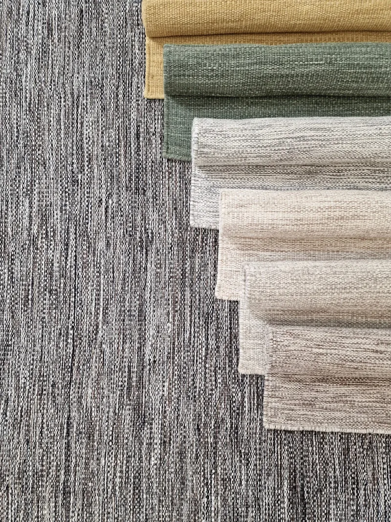 Uldtæppe KM Home Birka uldtæppe 240x340 cm Velvet green 75x150 cm - Tekstiler - Tæpper - Moderne tæppe - Uldtæppe