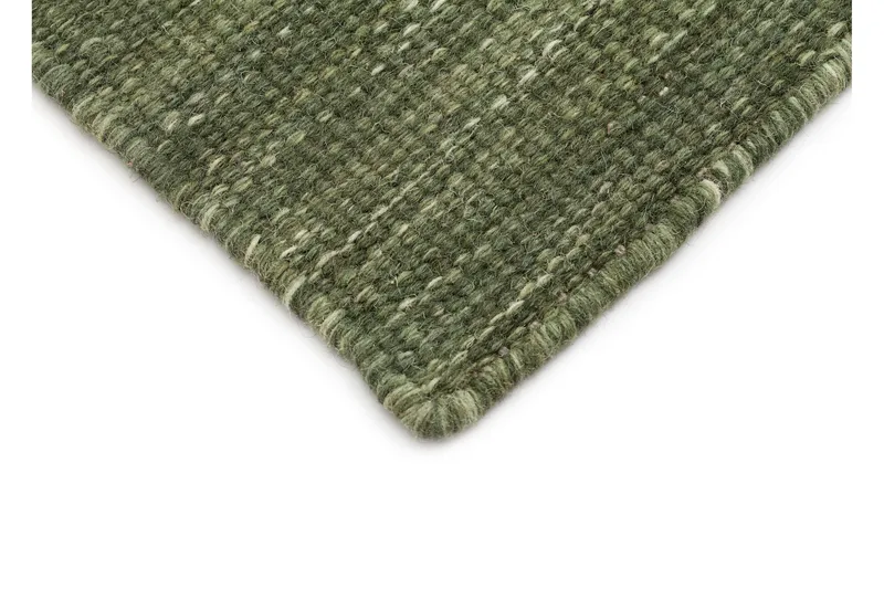 Uldtæppe KM Home Birka uldtæppe 240x340 cm Velvet green 75x150 cm - Tekstiler - Tæpper - Moderne tæppe - Uldtæppe