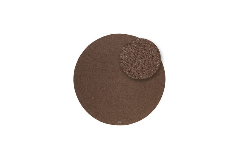 Uldtæppe Merino - 160x160 cm, Chokoladebrun - Tekstiler - Tæpper - Moderne tæppe - Uldtæppe