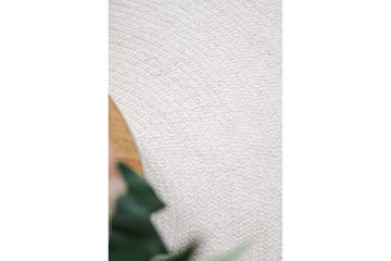 Uldtæppe Merino - 160x160 cm, Creme - Tekstiler - Tæpper - Moderne tæppe - Uldtæppe