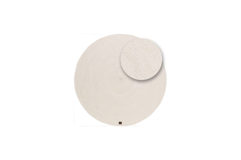 Uldtæppe Merino - 160x160 cm, Creme - Tekstiler - Tæpper - Moderne tæppe - Uldtæppe