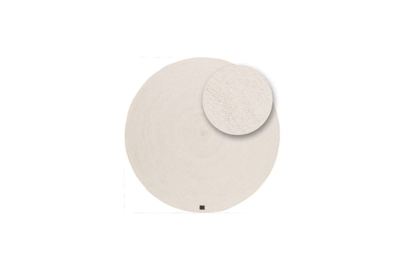 Uldtæppe Merino - 160x160 cm, Creme - Tekstiler - Tæpper - Moderne tæppe - Uldtæppe