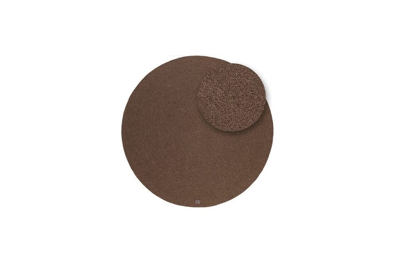 Uldtæppe Merino - 200x200 cm, Chokoladebrun - Tekstiler - Tæpper - Moderne tæppe - Uldtæppe