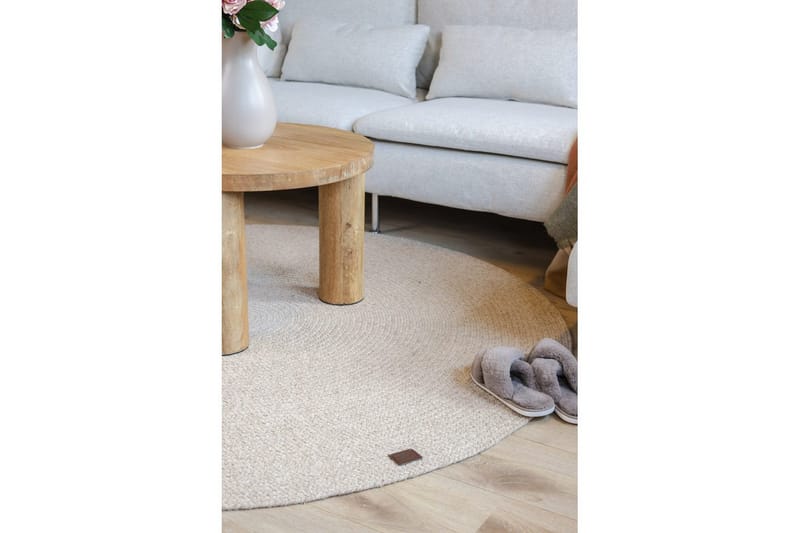 Uldtæppe Merino - 200x200 cm, Linned - Tekstiler - Tæpper - Moderne tæppe - Uldtæppe