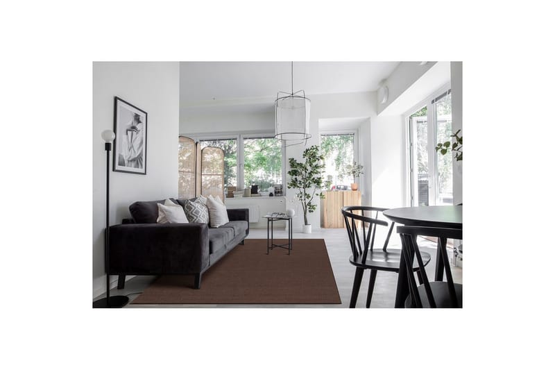 Uldtæppe Molly - 160x230 cm, Chokoladebrun - Tekstiler - Tæpper - Moderne tæppe - Uldtæppe