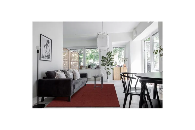 Uldtæppe Molly - 160x230 cm, Marsala - Tekstiler - Tæpper - Moderne tæppe - Uldtæppe