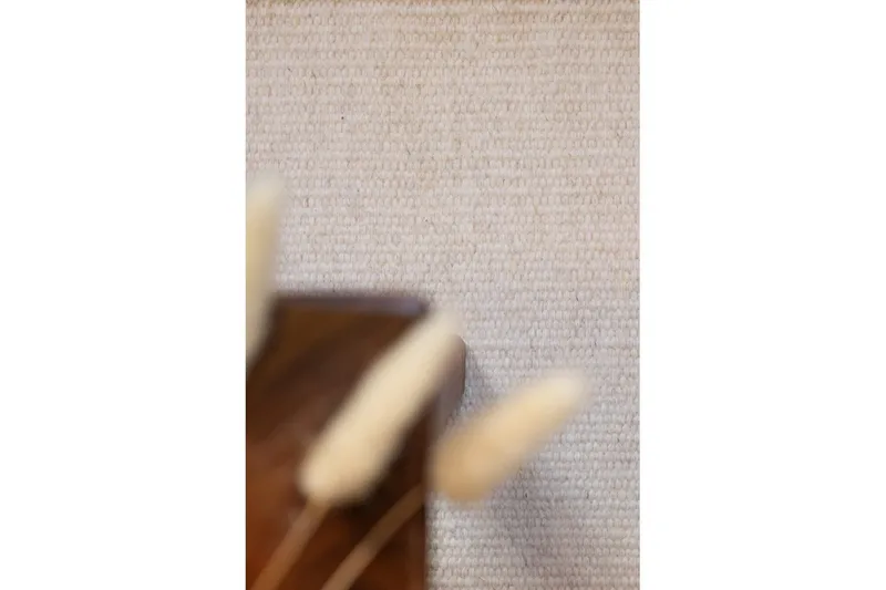 Uldtæppe Molly - 200x200 cm, Creme - Tekstiler - Tæpper - Moderne tæppe - Uldtæppe