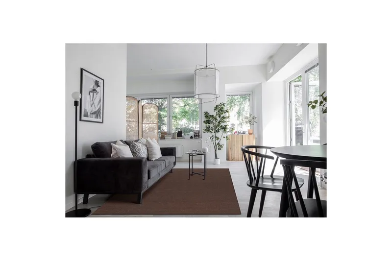 Uldtæppe Molly - 200x300 cm, Chokoladebrun - Tekstiler - Tæpper - Moderne tæppe - Uldtæppe