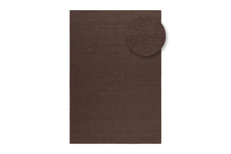 Uldtæppe Molly - 240x340 cm, Chokoladebrun - Tekstiler - Tæpper - Moderne tæppe - Uldtæppe