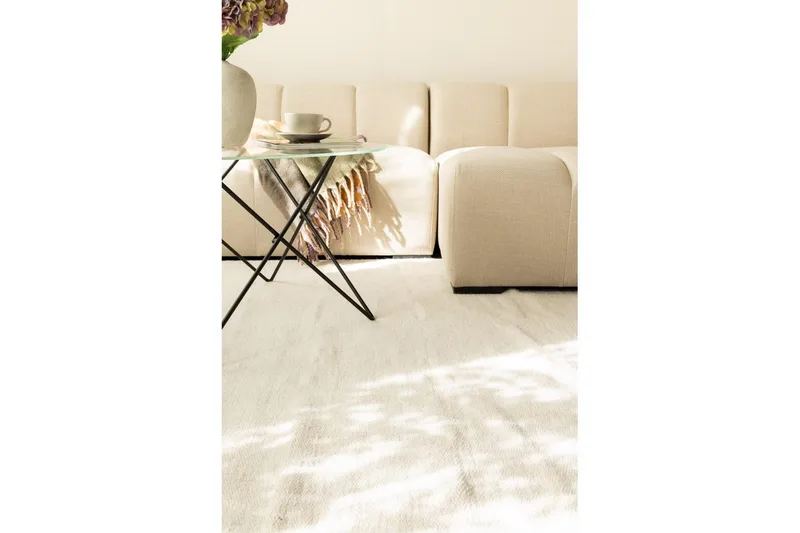 Uldtæppe Molly - 240x340 cm, Creme - Tekstiler - Tæpper - Moderne tæppe - Uldtæppe