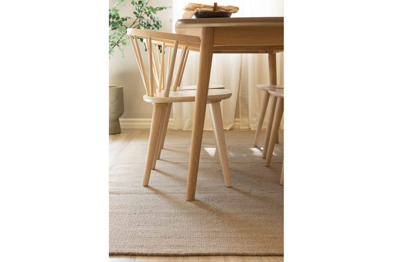 Uldtæppe Molly - 250x250 cm, Dark Linen - Tekstiler - Tæpper - Moderne tæppe - Uldtæppe