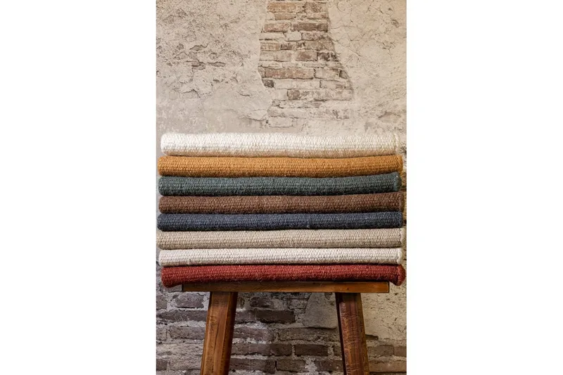 Uldtæppe Molly - 250x250 cm, Grafit - Tekstiler - Tæpper - Moderne tæppe - Uldtæppe