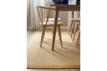 Uldtæppe Sandhamn - 160x230 cm, Gul - Tekstiler - Tæpper - Moderne tæppe - Uldtæppe