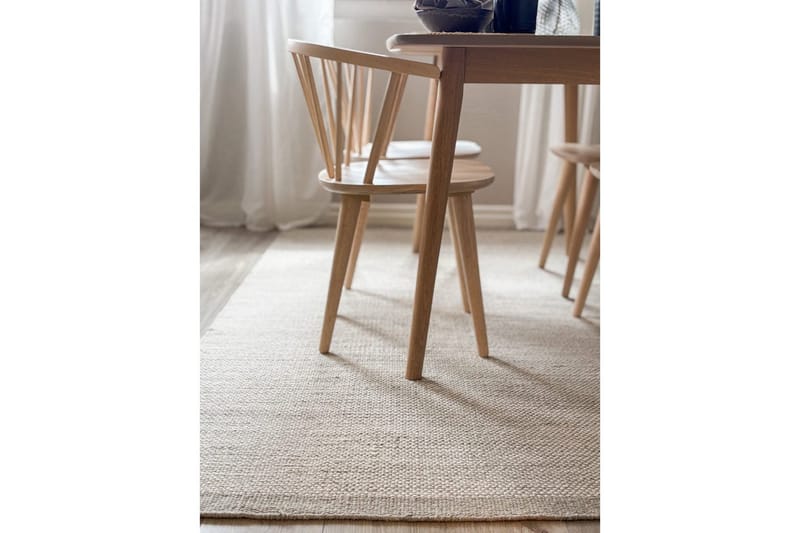 Uldtæppe Sandhamn - 160x230 cm, Sølv - Tekstiler - Tæpper - Moderne tæppe - Uldtæppe