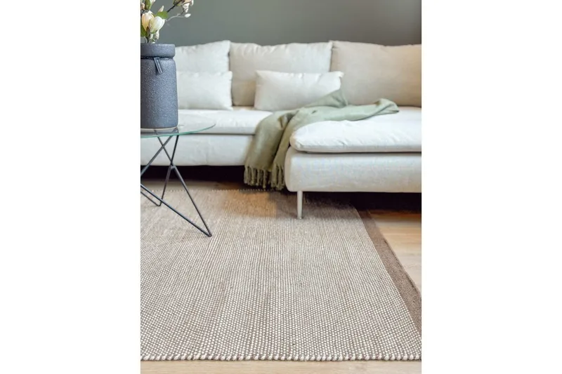 Uldtæppe Sandhamn - 200x300 cm, Dark Linen - Tekstiler - Tæpper - Moderne tæppe - Uldtæppe