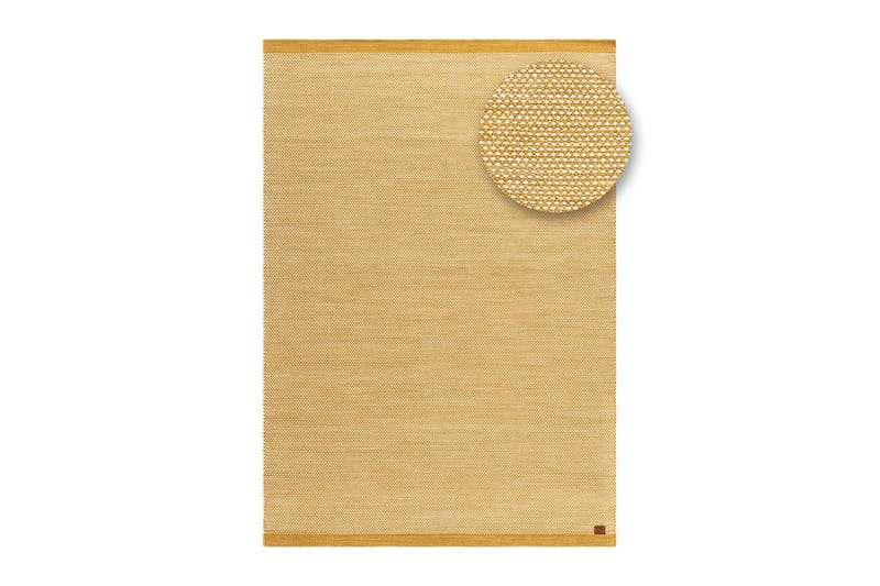 Uldtæppe Sandhamn - 240x340 cm, Gul - Tekstiler - Tæpper - Moderne tæppe - Uldtæppe