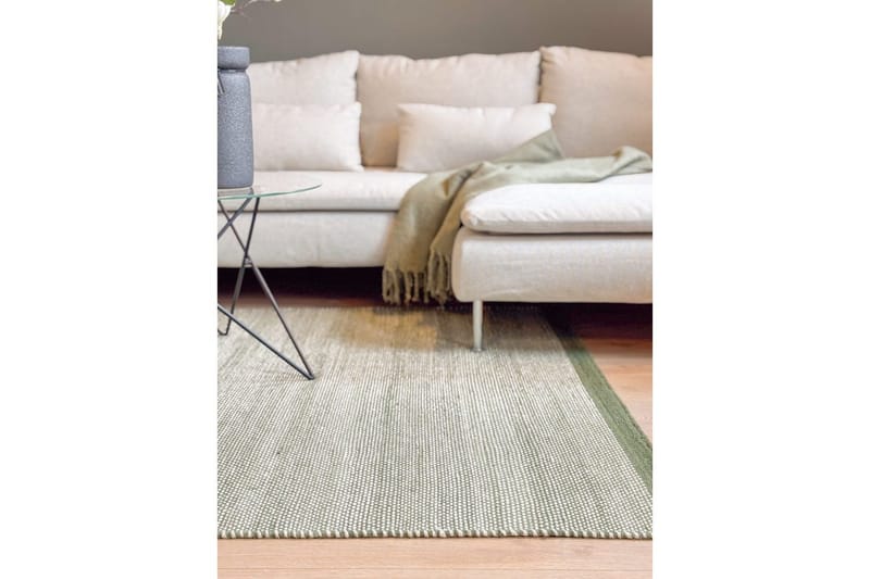 Uldtæppe Sandhamn - 240x340 cm, Smaragdgrøn - Tekstiler - Tæpper - Moderne tæppe - Uldtæppe