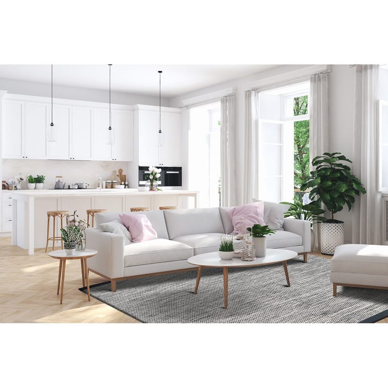 Uldtæppe Torsby - 160x230 cm, Grafit - Tekstiler - Tæpper - Moderne tæppe - Uldtæppe