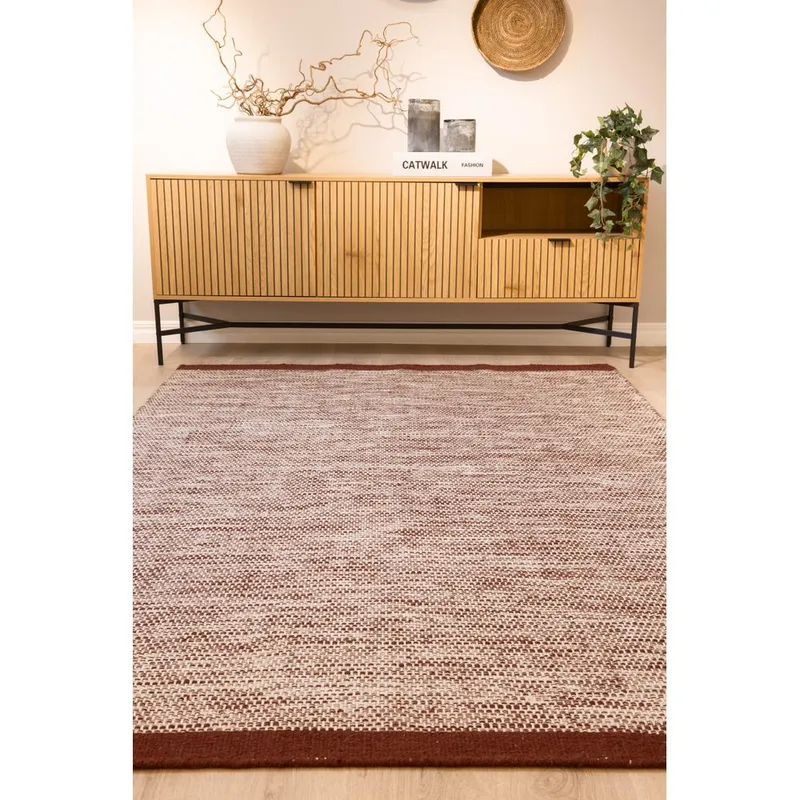 Uldtæppe Torsby - 200x300 cm, Marsala - Tekstiler - Tæpper - Moderne tæppe - Uldtæppe