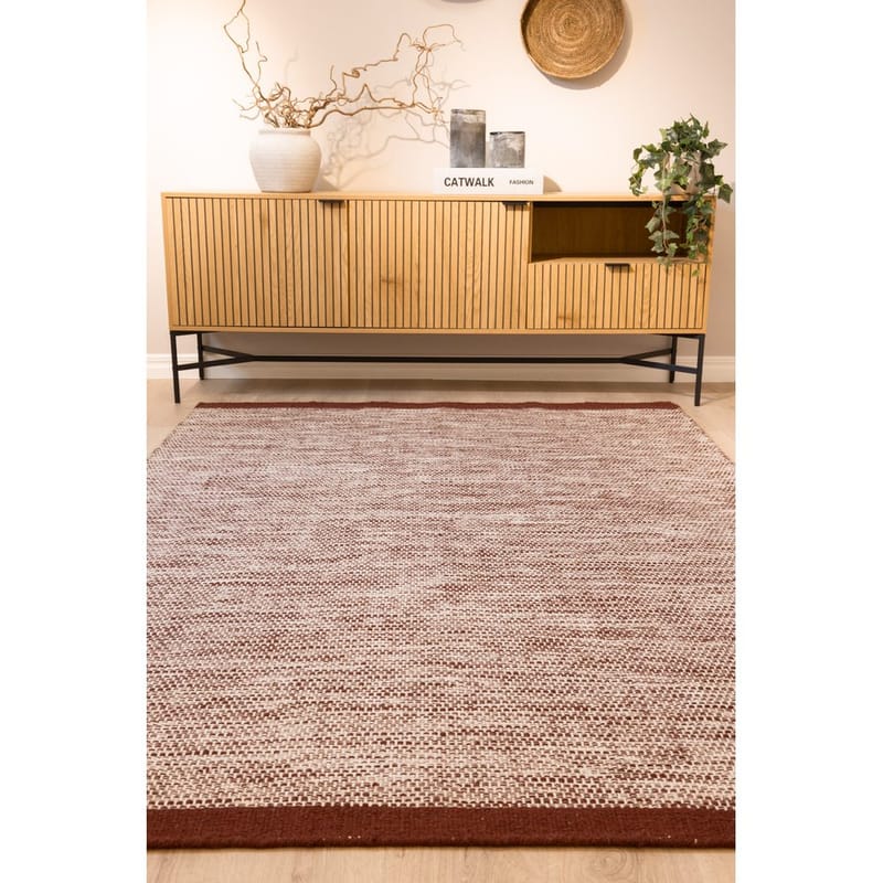 Uldtæppe Torsby - 240x340 cm, Marsala - Tekstiler - Tæpper - Moderne tæppe - Uldtæppe