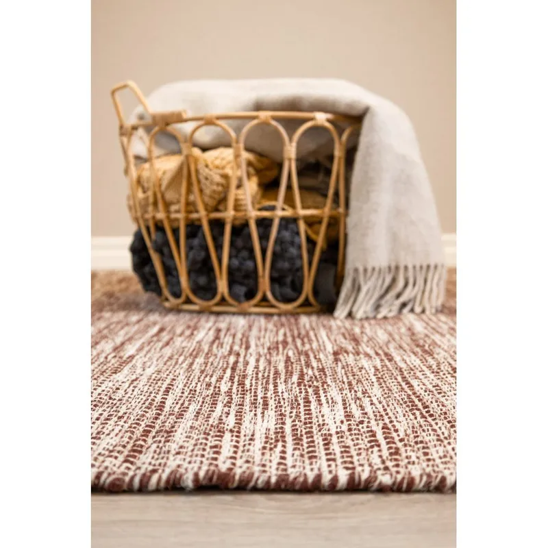 Uldtæppe Torsby - 240x340 cm, Marsala - Tekstiler - Tæpper - Moderne tæppe - Uldtæppe