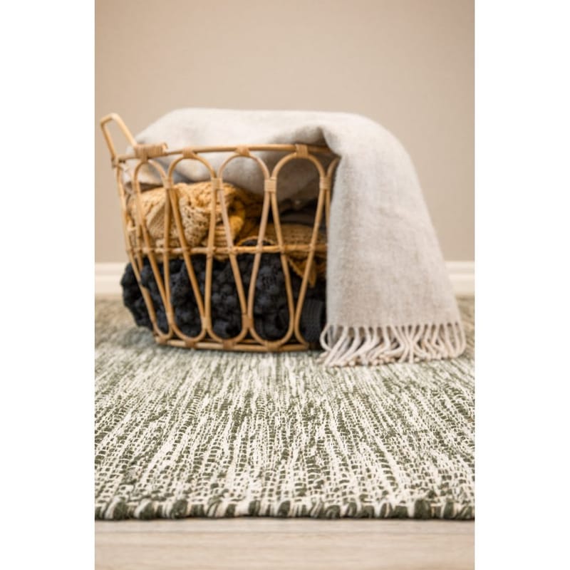Uldtæppe Torsby - 240x340 cm, olivengrøn - Tekstiler - Tæpper - Moderne tæppe - Uldtæppe