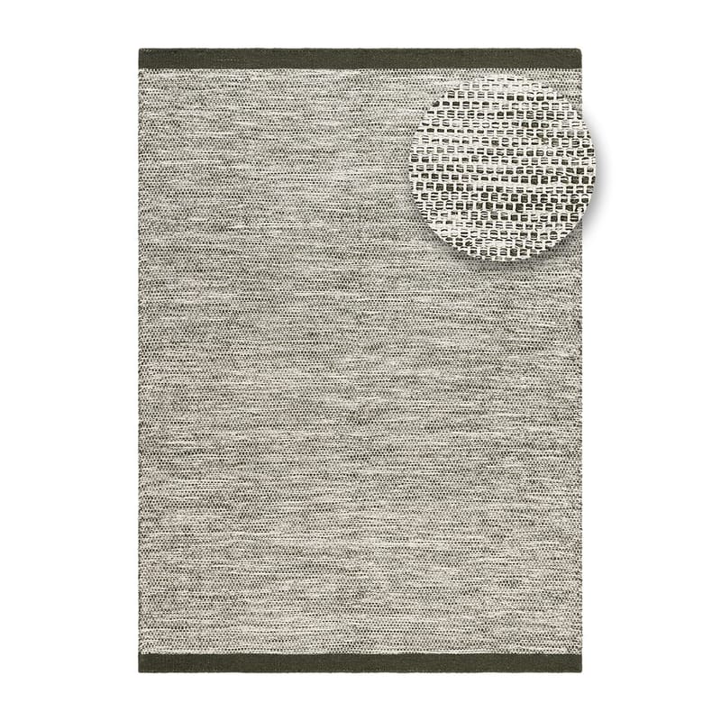 Uldtæppe Torsby - 240x340 cm, Olivengrøn - Tekstiler - Tæpper - Moderne tæppe - Uldtæppe