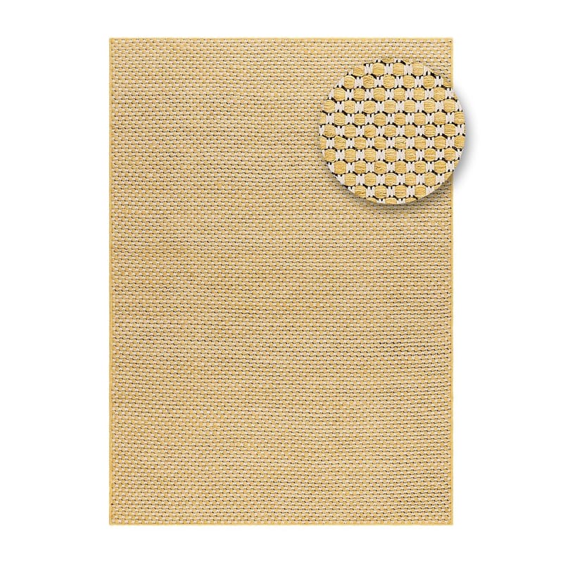 Uldtæppe Vasa - 160x230 cm, Gul - Tekstiler - Tæpper - Moderne tæppe - Uldtæppe