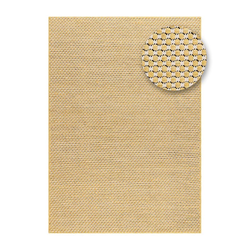 Uldtæppe Vasa - 160x230 cm, Gul - Tekstiler - Tæpper - Moderne tæppe - Uldtæppe