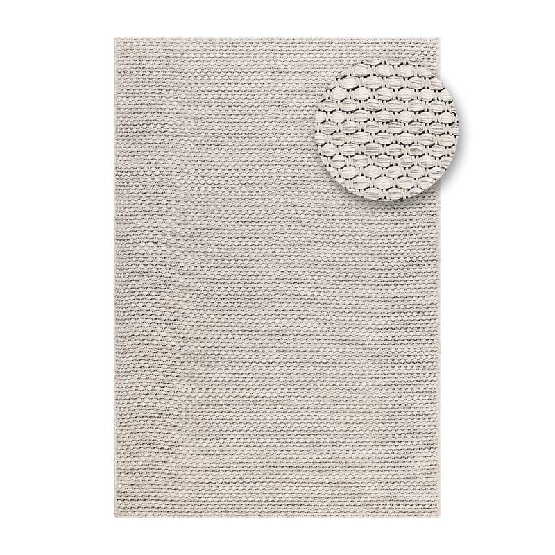 Uldtæppe Vasa - 200x300 cm, Creme - Tekstiler - Tæpper - Moderne tæppe - Uldtæppe