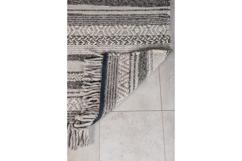 Alwar Uldmåtte 170x240 cm - Mørkegrå - Tekstiler - Tæpper - Moderne tæppe - Uldtæppe
