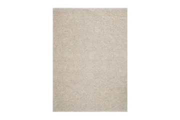 Bilke Ulltæppe 160x230 cm Rektangulær - Beige - Tekstiler - Tæpper - Moderne tæppe - Uldtæppe