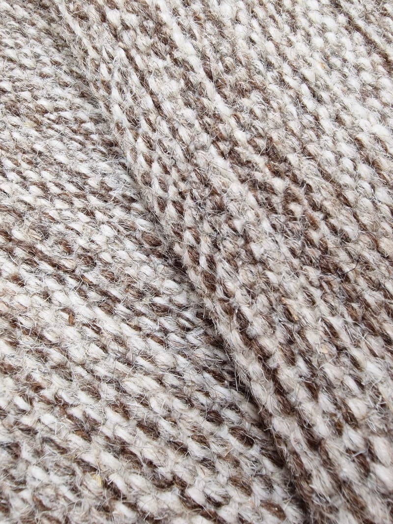 Birka Uldtæppe Rektangulært 75x150 cm - Mørkelinned - Tekstiler - Tæpper - Moderne tæppe - Uldtæppe