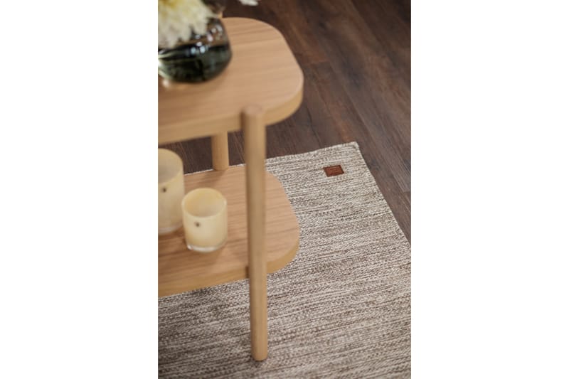 Birka Uldtæppe Rektangulært 75x150 cm - Mørkelinned - Tekstiler - Tæpper - Moderne tæppe - Uldtæppe