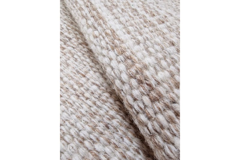 Birka Uldtæppe Rektangulært 75x150 cm - Natur - Tekstiler - Tæpper - Moderne tæppe - Uldtæppe