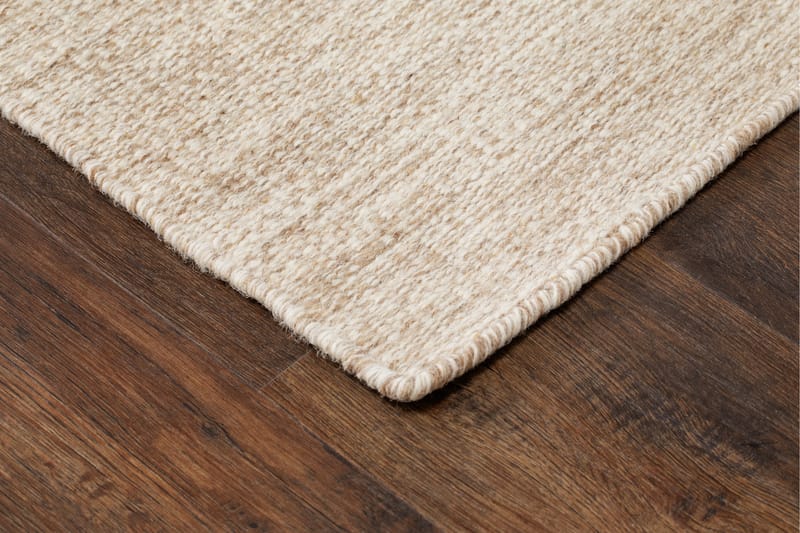 Birka Uldtæppe Rektangulært 75x150 cm - Natur - Tekstiler - Tæpper - Moderne tæppe - Uldtæppe