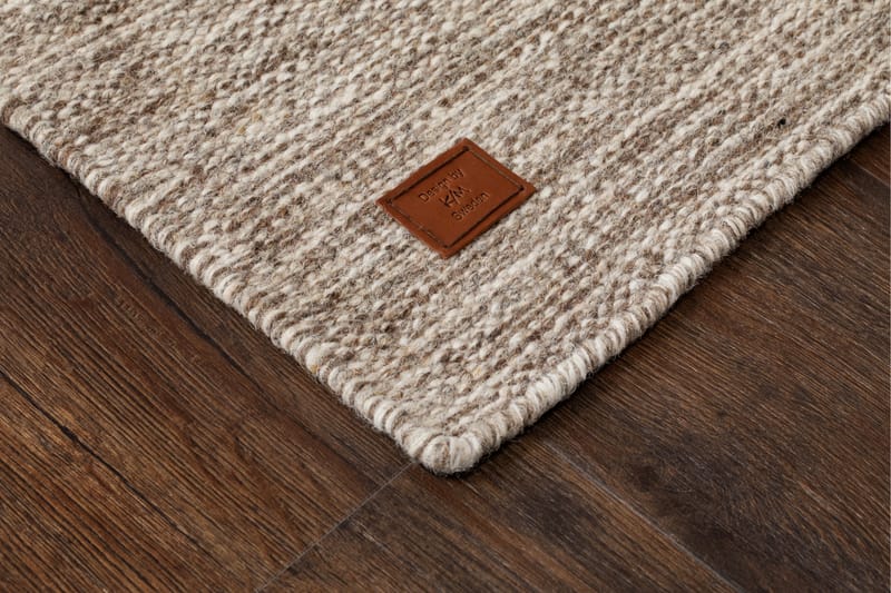 Birka Uldtæppe Rektangulært 75x230 cm - Mørkelinned - Tekstiler - Tæpper - Moderne tæppe - Uldtæppe